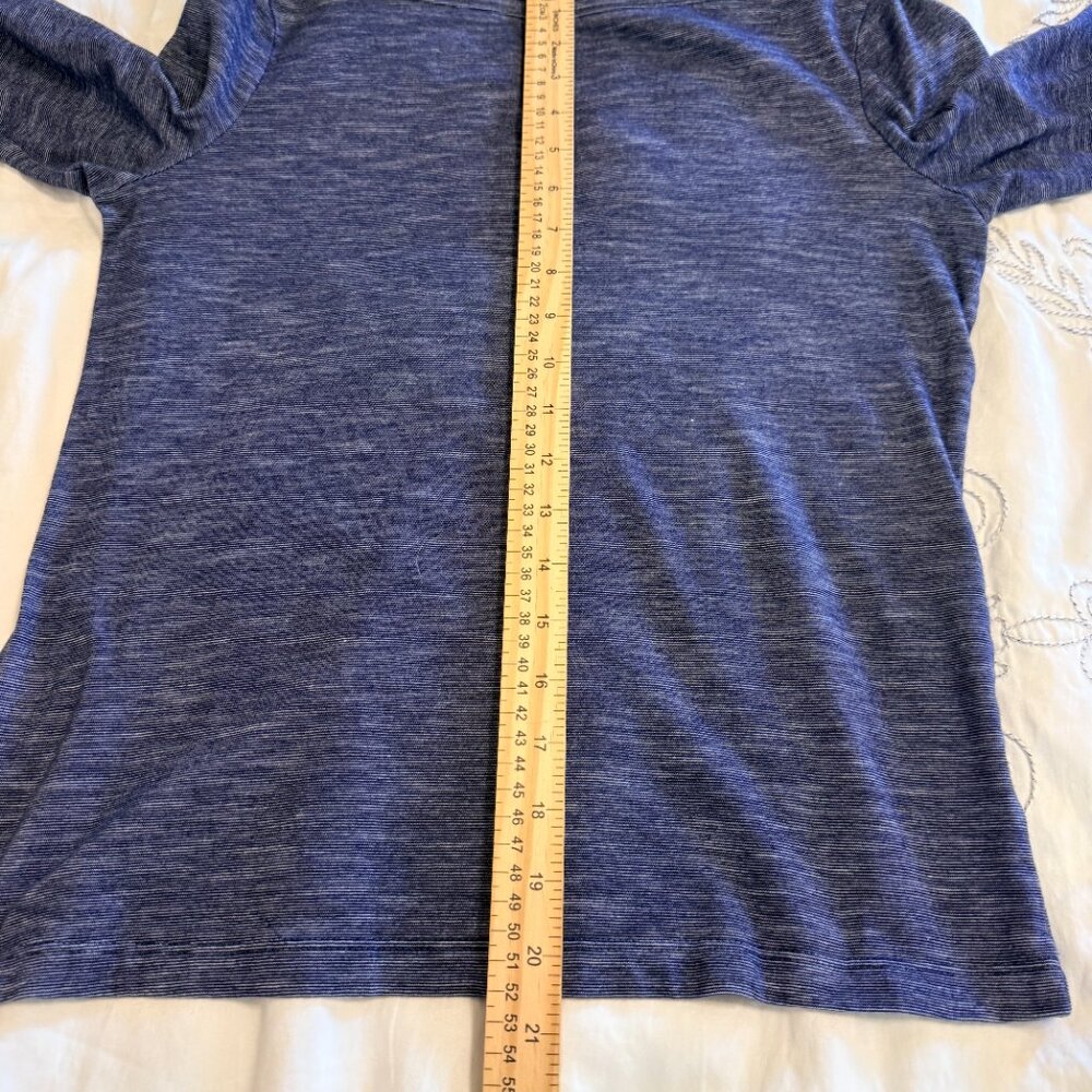 Talbots Button Up Size S Petite Blue White Tropical Long Sleeve Cotton 2 Shirts - Picture 13 of 14